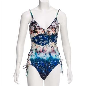 Printed Floral Mixed Printed One Piece super flattering  swimsuit